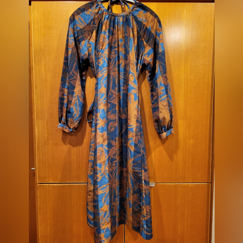 Eudon Choi Tie Waisted Printed Midi - Picture 7 of 9